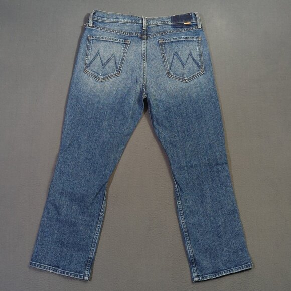 Mother Superior Jeans Womens 33 Blue The Tomcat in Seriously Truce Distressed - Picture 2 of 16